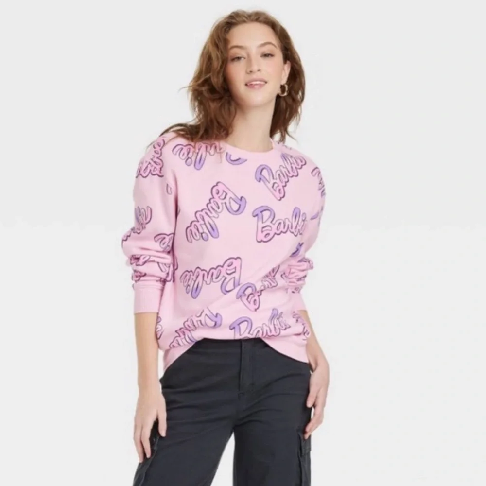 BARBIE logo SWEATSHIRT WOMEN SMALL - Picture 1 of 5